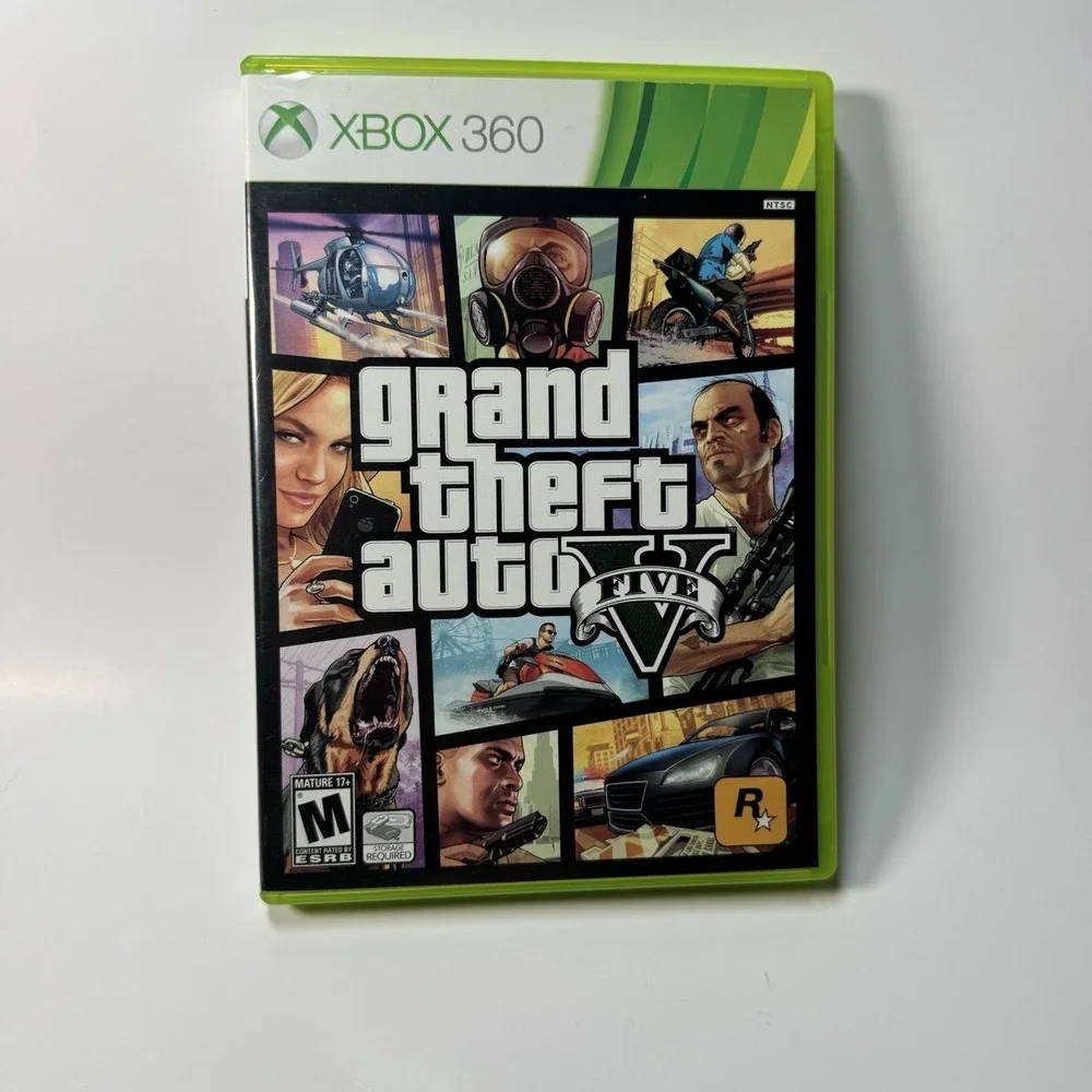 Grand Theft Auto V (Microsoft Xbox 360, 2013) - Complete - Tested - With Map.